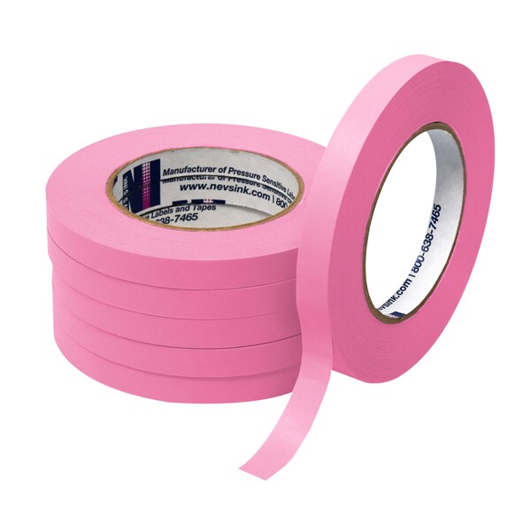 Nevs 1/2" wide x 60yd Rose Labeling Tape T-050-Rose - main